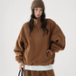 Half-Zip Stand Collar Fleece Top / Wide-Leg Sweatpants ACS0300