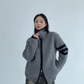 Stand Neck Double Zip Knit YLS0968