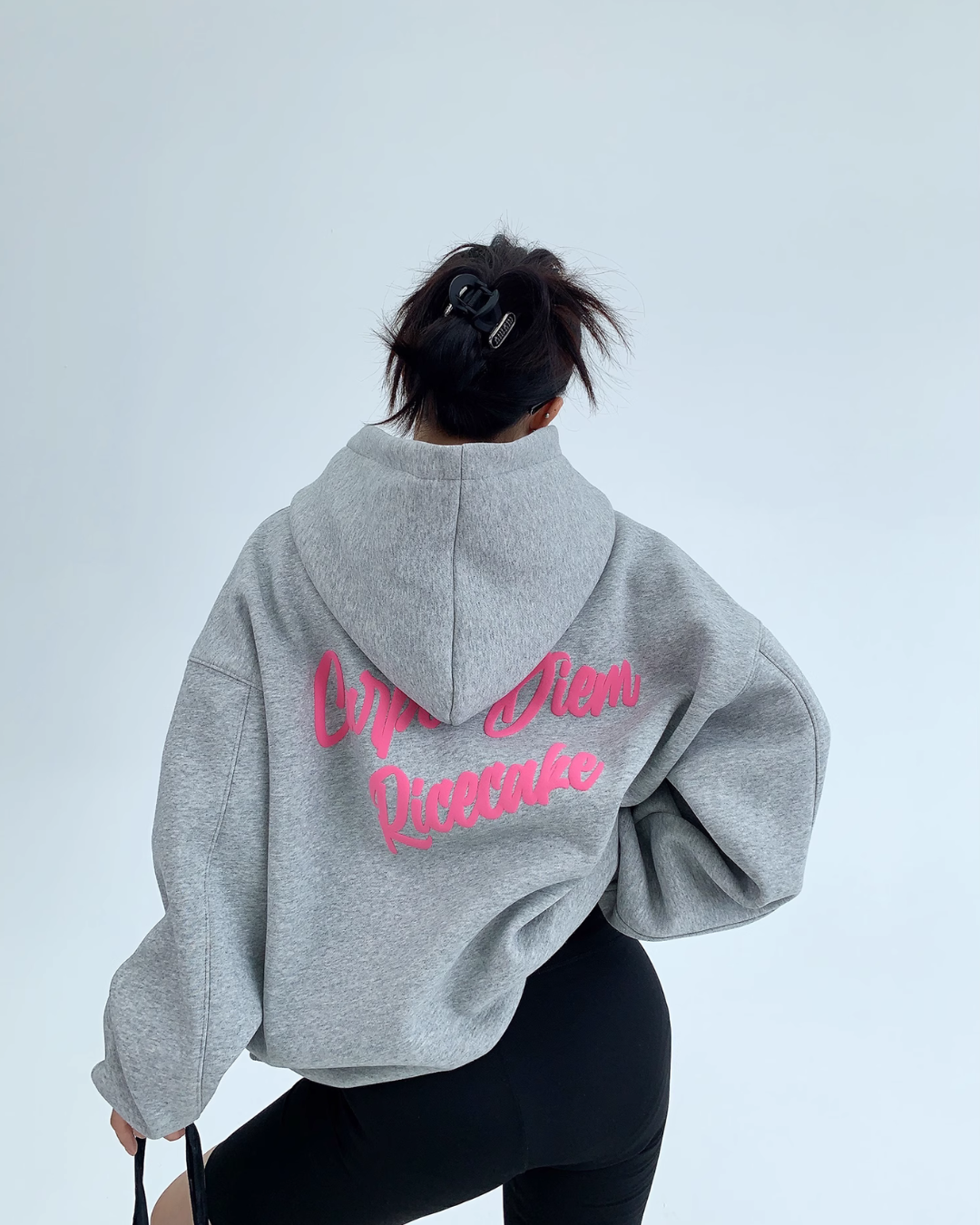 Pink Logo Pullover Hoodie YLS0697