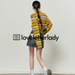 Polo Neck Yellow Striped Shirt LLA0264