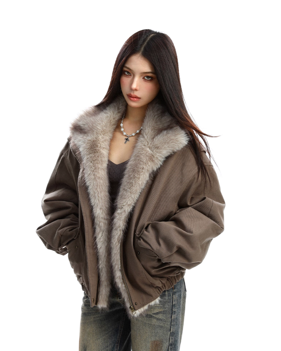 2way Faux Fur Blouson BGS0031