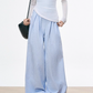 Blue Halter Top / White Tops / Striped Wide Pants WEO0051