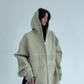 Embossed Logo Zip Hoodie YLS0910