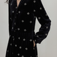 V-Neck Velvet Long Dress VAS0177