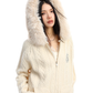 Fur Hood Cable Knit Top BGS0034