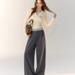 Race Ribbon Loose Slacks Pants ASG0061