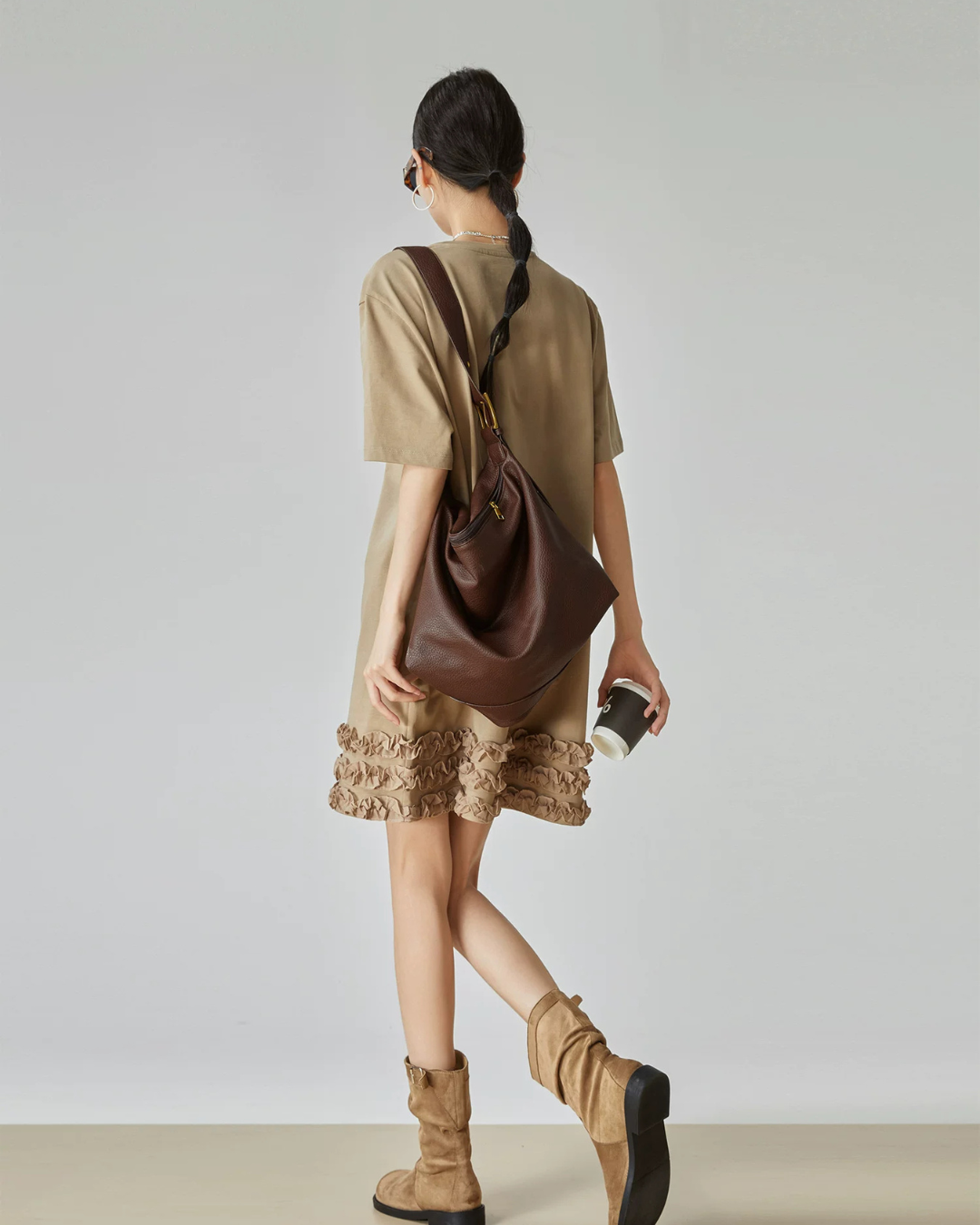 Churu Frill T-Shirt Mini Dress FER0129