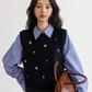 College Style Embroidered Knit Vest VAS0140