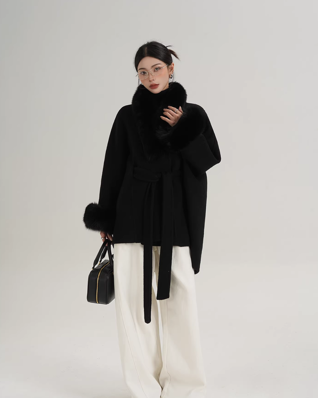 Fur Collar Cape Coat SRS0400