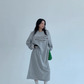Logo Print Oversized Dress YLS0931