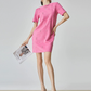 Rhinestone Fake Suede Dress FER0123