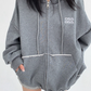 Oversized Zip-Up Hoodie YLS0940