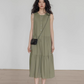 Tiered Gathered Long Dress VAS0119