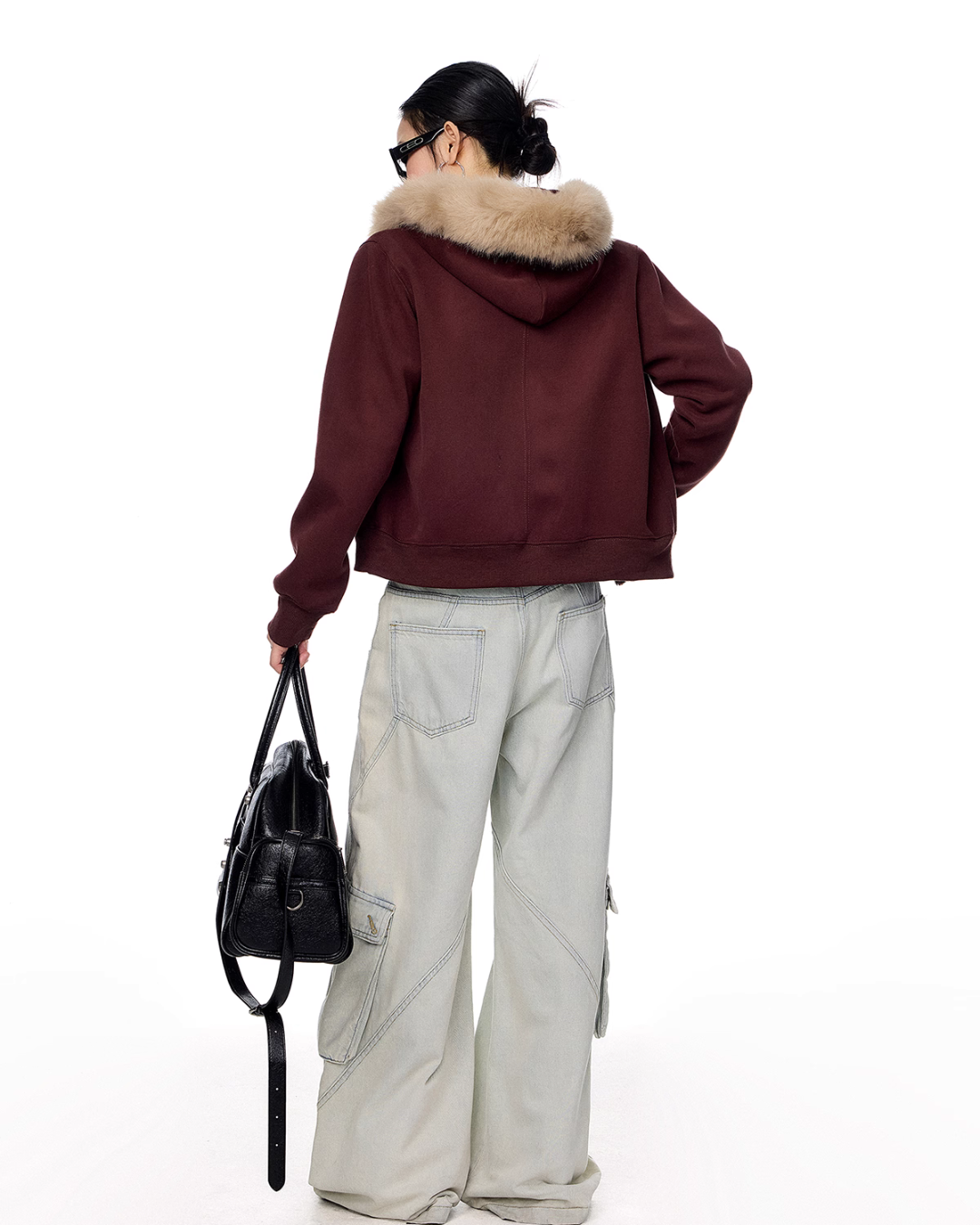Fur Hood Zip Hoodie ICM0093