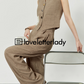 Coffee Hemp Casual Vest / Wide Pants LLA0249