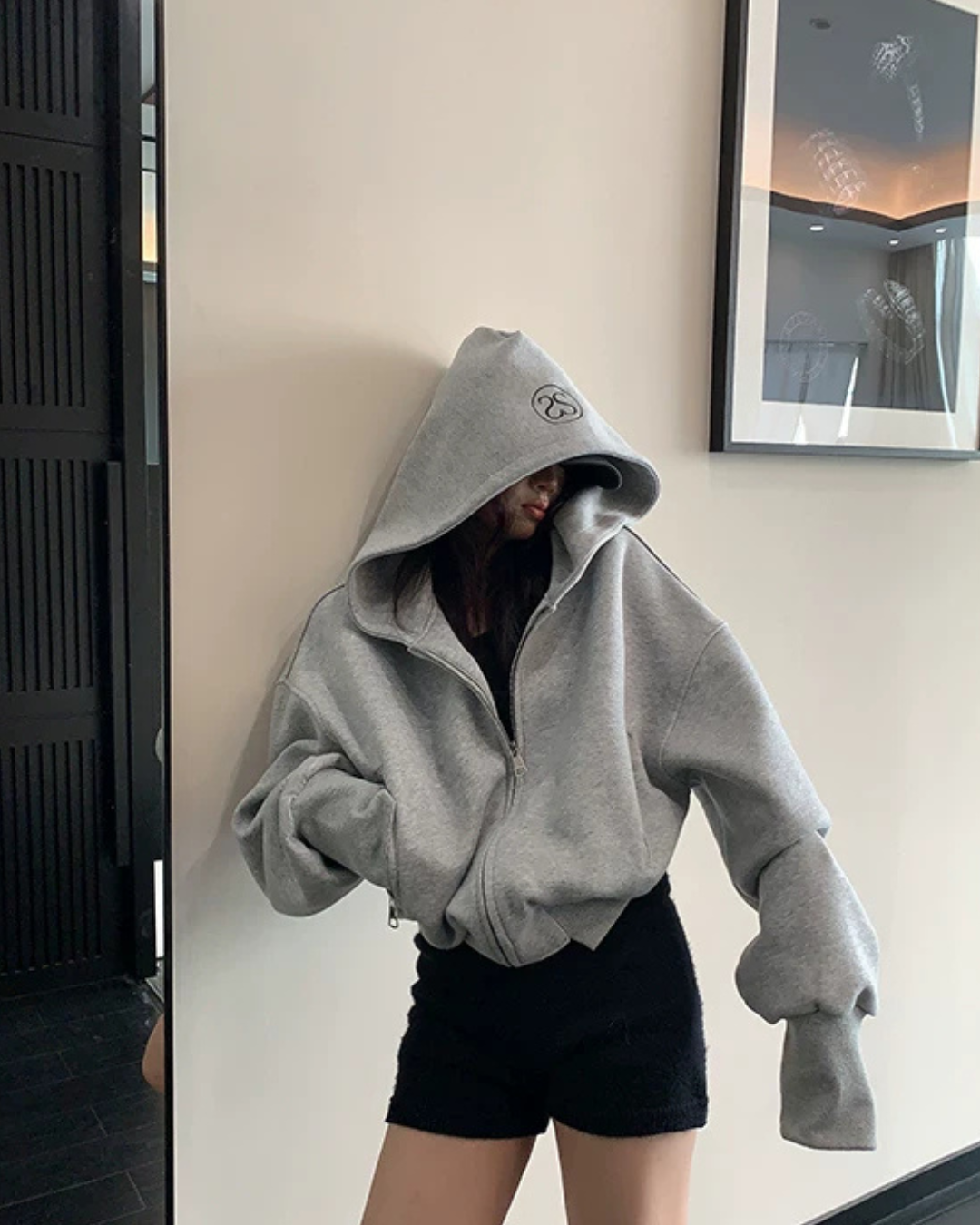Back Logo Zip Hoodie YLS1036