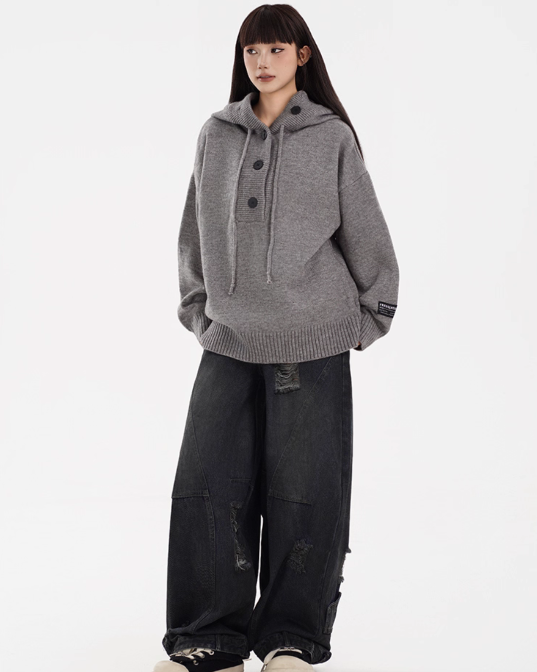 Hooded Knit Hoodie FEC0005