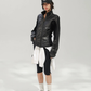 Mixed Material Zip-Up Tech Jacket ACS0386