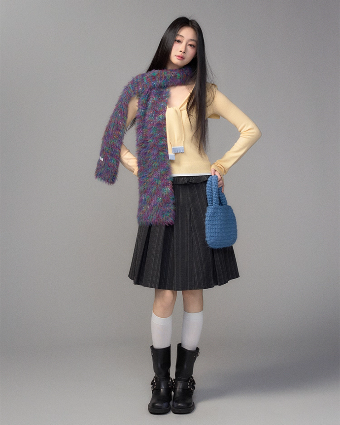 College Style Pleated Skirt TRK0003