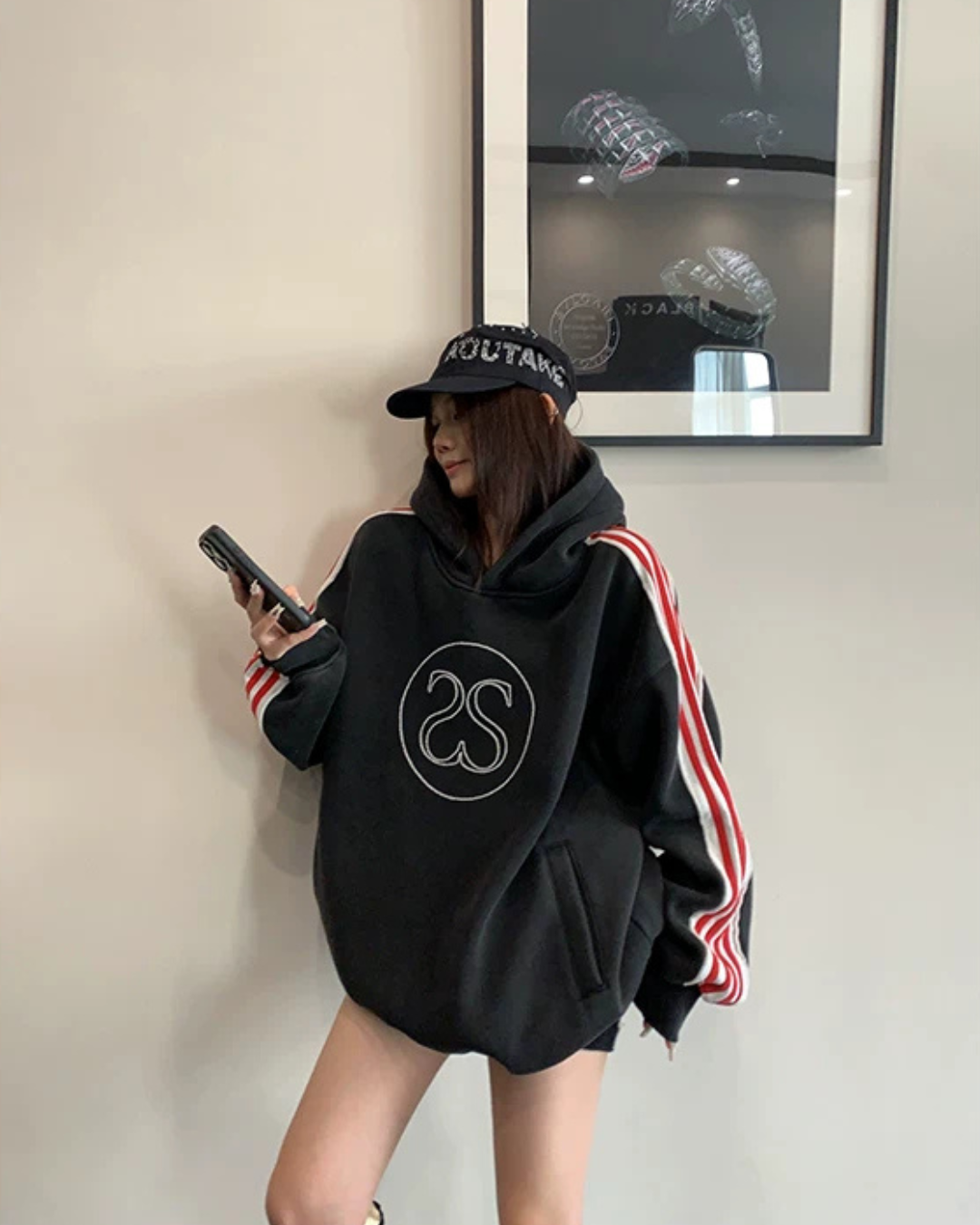 Three Stripes Sweat Hoodie YLS1068