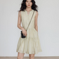 Key Neck Chiffon Sleeveless Dress VAS0118
