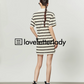 Striped Color Polo Dress LLA0204