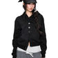 Multi-Button Short Hoodie Cardigan EZK0108
