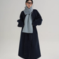 Scarf Design Long Wool Coat SRS0409