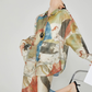 Colorful Art Print Lshirt / Long Skirt FER0359