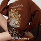 Tiger Print Knit Top / Leopard Mini Skirt LLA0632