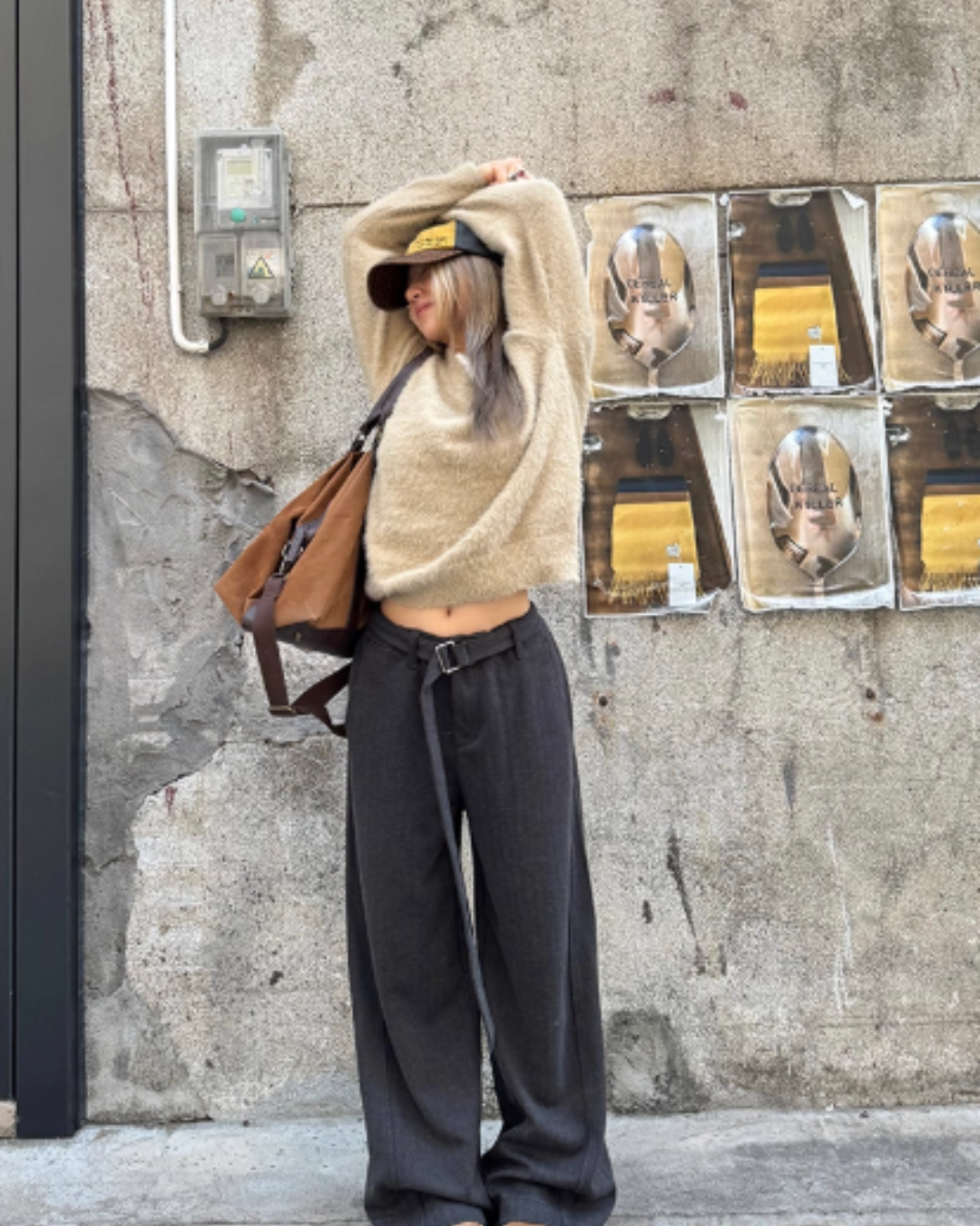 Belt Design Drapey Loose Pants CYE0068