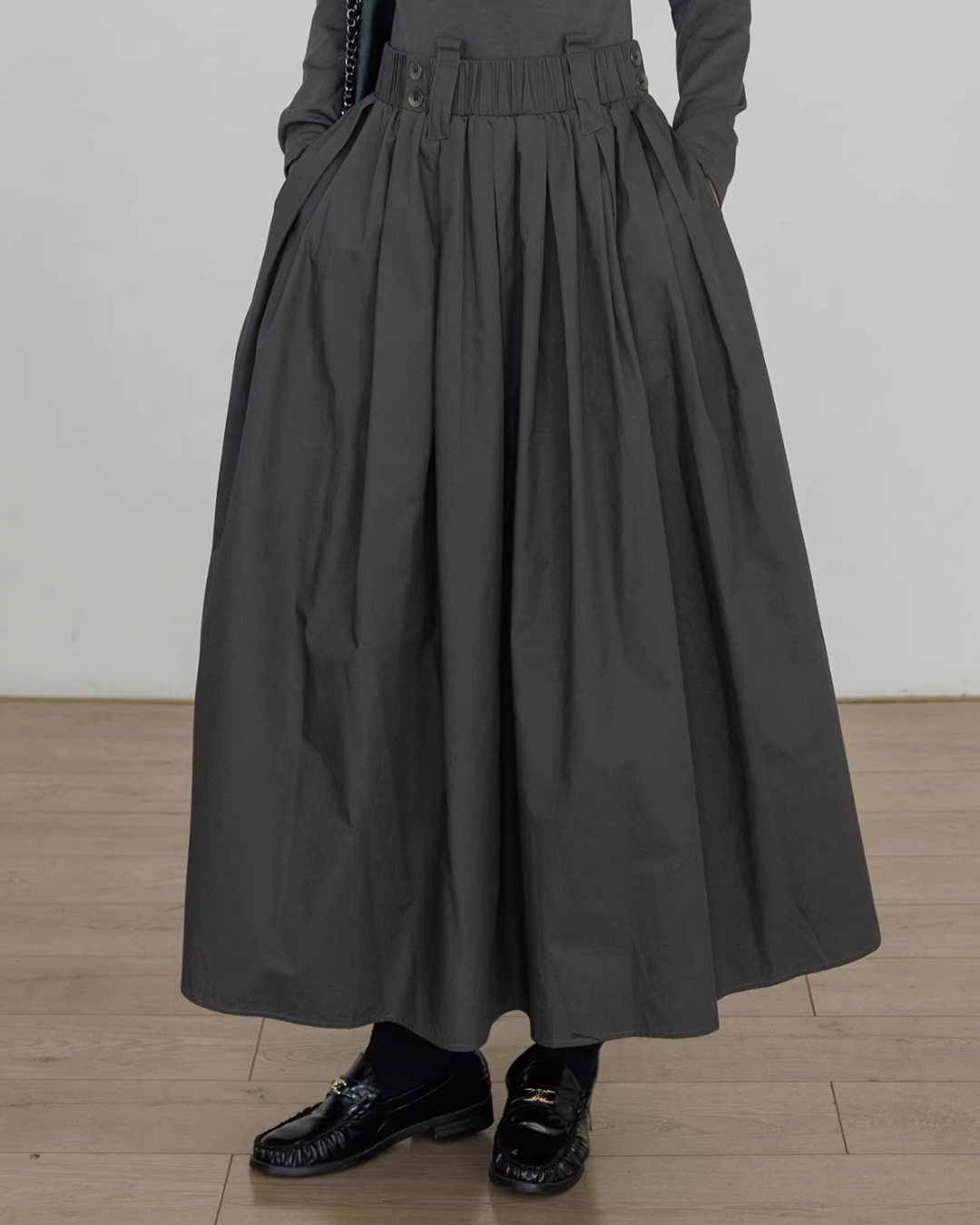 Half-Turtleneck Long Dress VAS0185