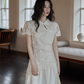 China Embroidery Flower Dress SMS0015