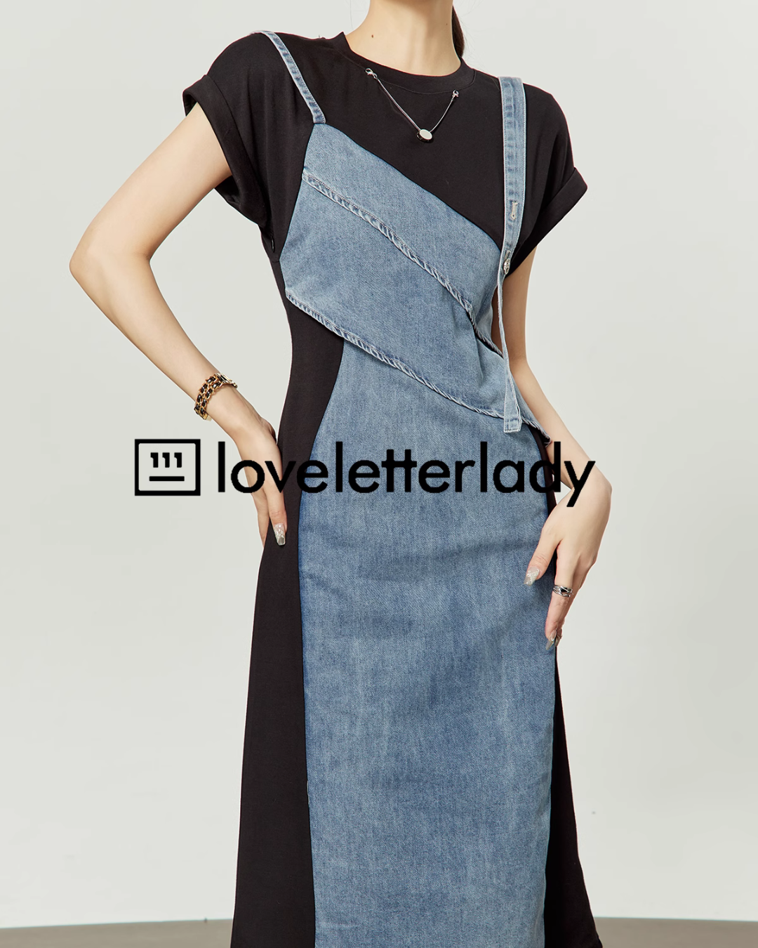 Docking Denim Dress LLA0212