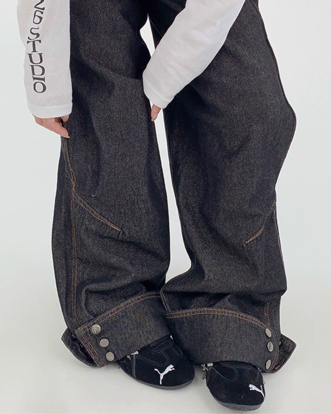 Vintage Straight Wide Pants YLS0972