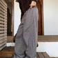 Plaid Patchwork Loose Pants CYE0085