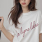 Cursive Logo Loose T-Shirt VNS0008