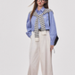 White Wide Pants / Belt WEO0008