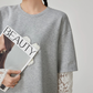 Lace Sleeve Layered Style T-Shirt FER0149