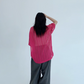 Mesh Polo Knit Top YLS0890