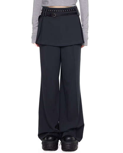 Straight-Leg Skirt-Pants EZK0093