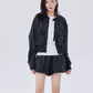 Round Neck Zip-Up Short Jacket SHN0022
