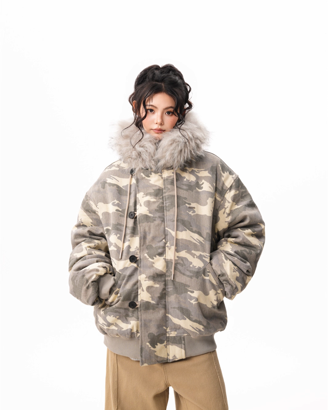 Fur Collar Cotton Jacket BWA0003