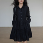 Polo Collar Long-Sleeve Dress VAS0190