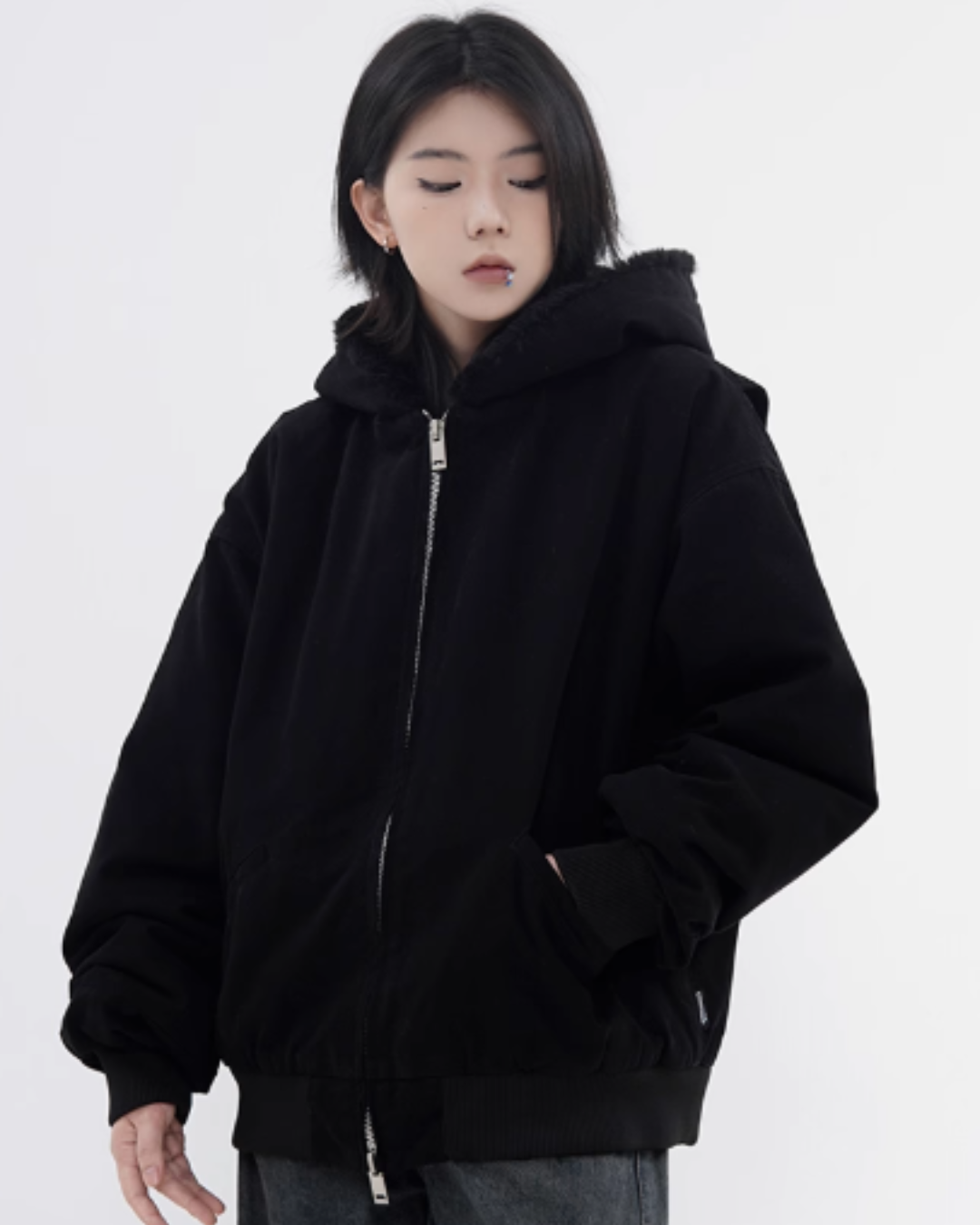Fur Design Padded Blouson CYE0041