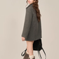 Scarf Collar Double Breasted Wool Coat WDB0003