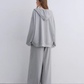 Polka Dot Vest V-Neck Hoodie / Loose Casual Sweatpants ASG0080