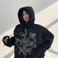Floral Embroidery Hood Jacket YLS0934