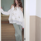 Off-Shoulder Floral Embroidered Top USY0001