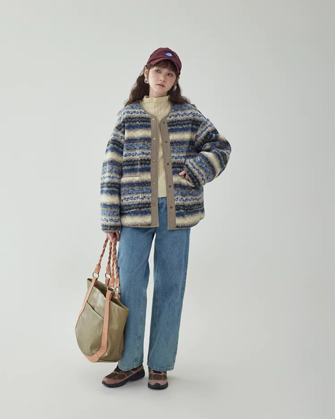 Ethnic Pattern Knit Jacket AMU0044